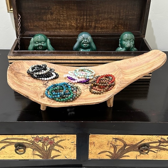 💎 Natural HEALING Gem Stone Beaded Stretch Bracelets - Picture 3 of 10